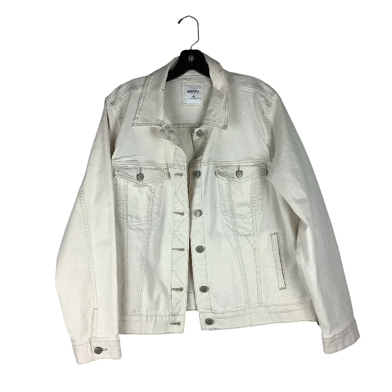 Men's summer windbreaker-Jacket Denim By Sonoma In Cream, Size: Xxl