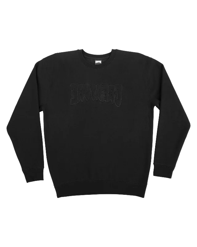 Men's tech-fabric sweatshirt-Mirror Logo Heavyweight Crewneck Sweatshirt