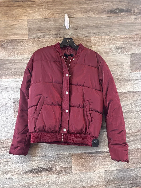 Men's antibacterial utility jacket-Jacket Puffer & Quilted By Forever 21 In Red, Size: S