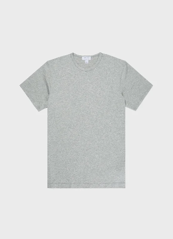 Men's hunting t-shirt-Men's Classic T-shirt in Grey Melange