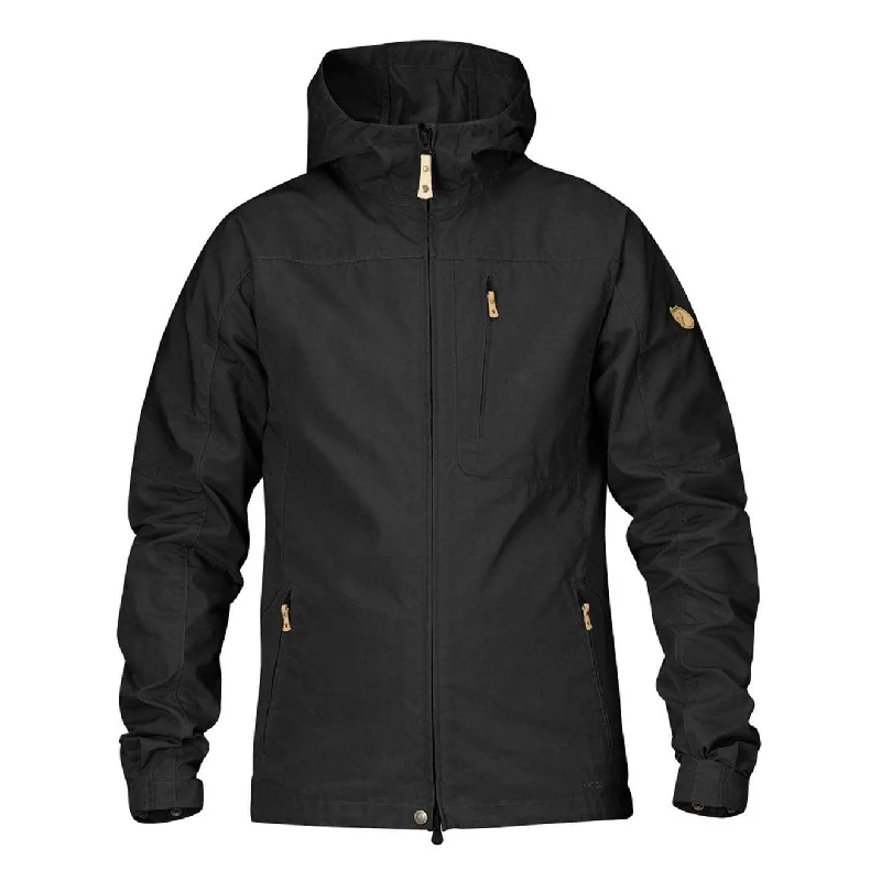 Men's lightweight bomber coat-Fjallraven Sten Jacket Black