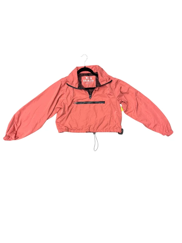 Men's eco-friendly utility jacket-Jacket Windbreaker By Love Tree In Pink, Size: S