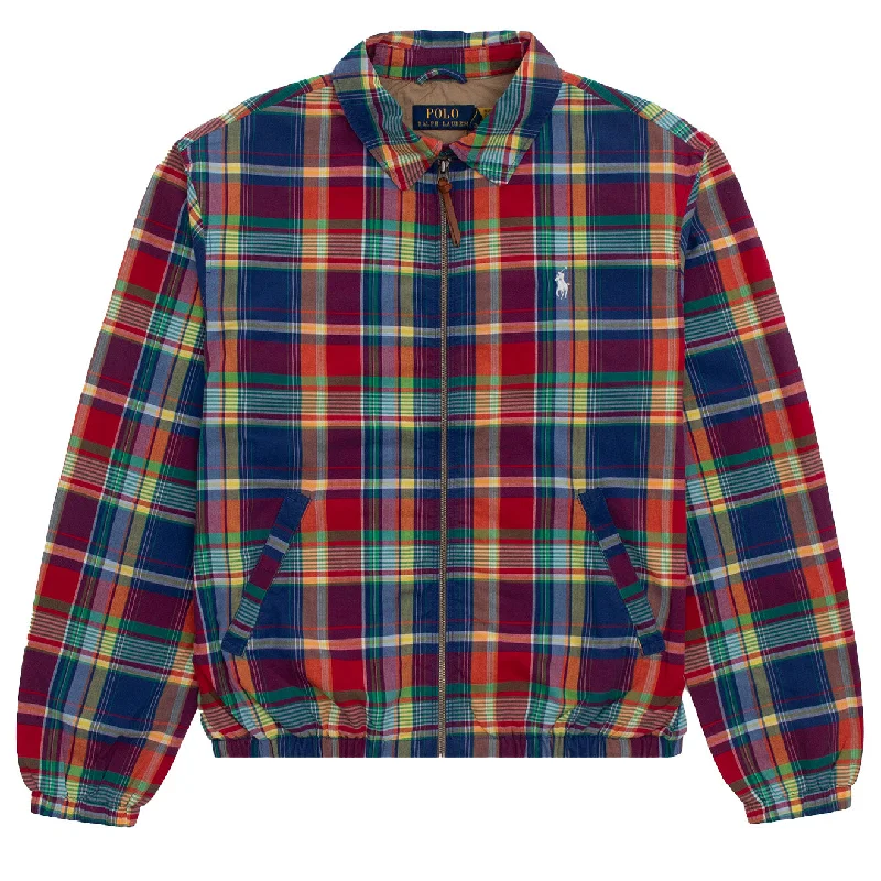 Men's quick-dry field jacket-Polo Ralph Lauren Bayport Windbreaker Jacket Madras