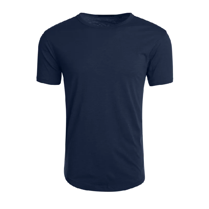 Men's festival t-shirt-Alpha Slub Tee (Maltese Blue)