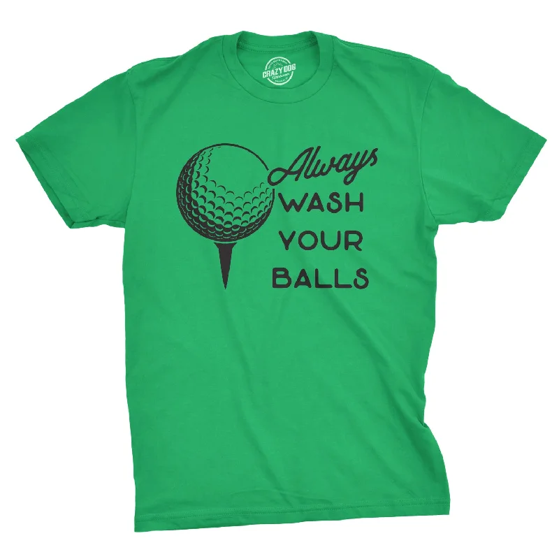 Men's sci-fi t-shirt-Always Wash Your Balls Men's T Shirt