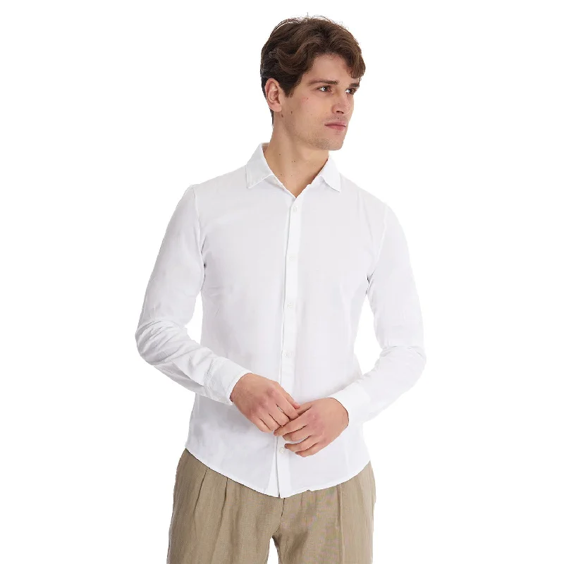 Men's adventure-ready casual polo shirt-WHITE POLO SHIRT