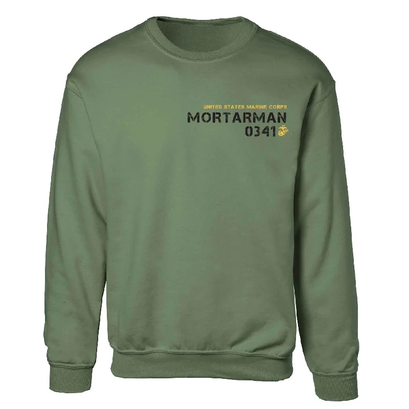 Men's outdoor sweatshirt-Choose Your Marine MOS Left Chest Sweatshirt