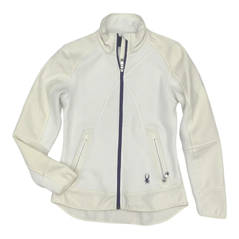 Men's high-performance fleece jacket-Jacket Other By Spyder In Cream, Size:M