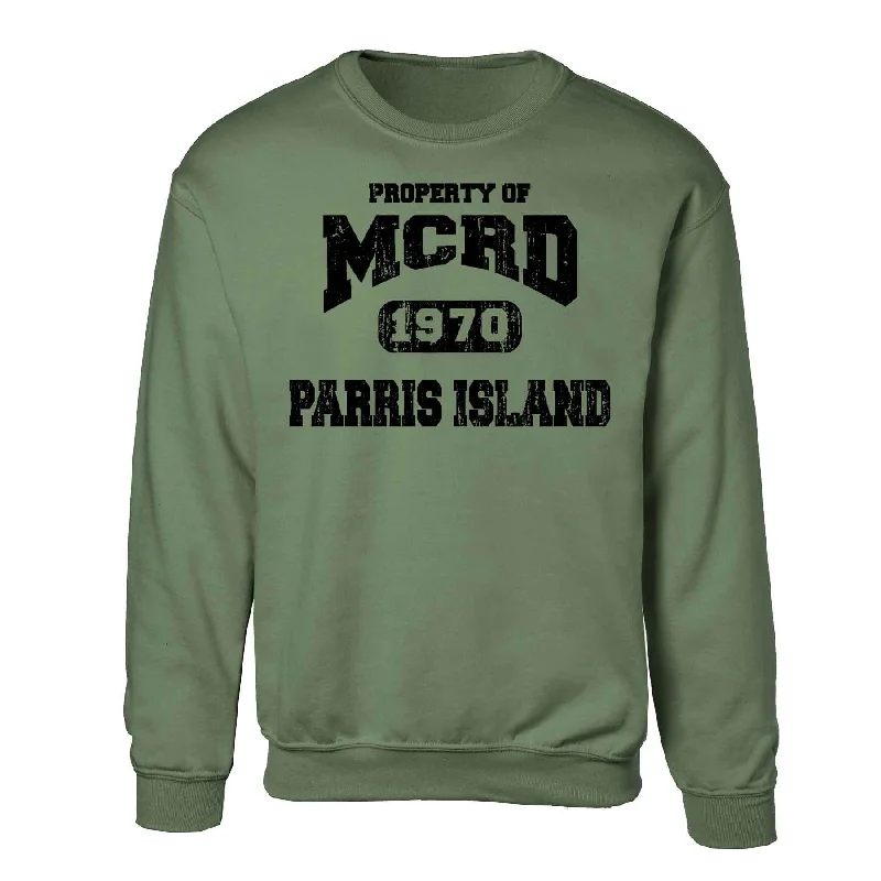 Men's construction sweatshirt-Property of MCRD Crew Sweatshirt