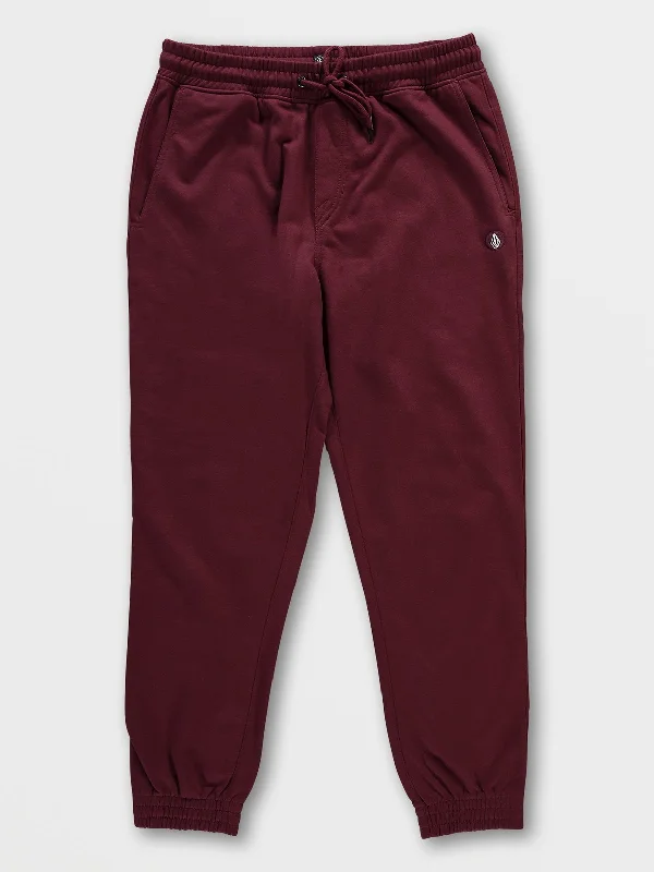 Men's gym-ready casual pants-Foreman Fleece Pants - Port