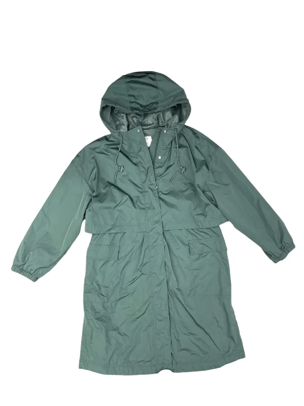 Men's modern raincoat-Jacket Windbreaker By Old Navy In Green, Size: L