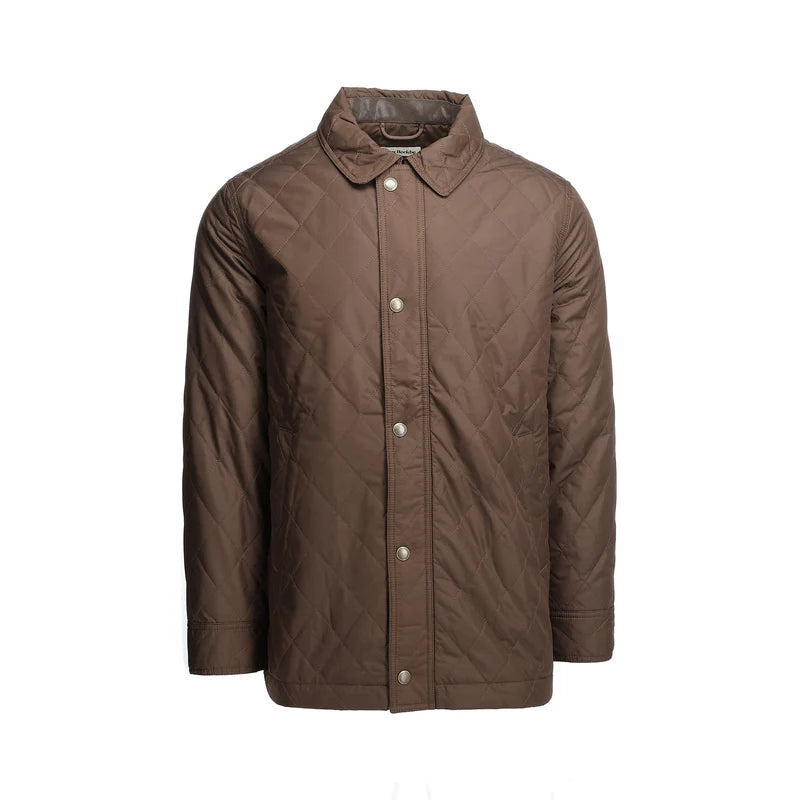 Men's adaptable raincoat-Braddock Quilted Jacket (Rye Brown)