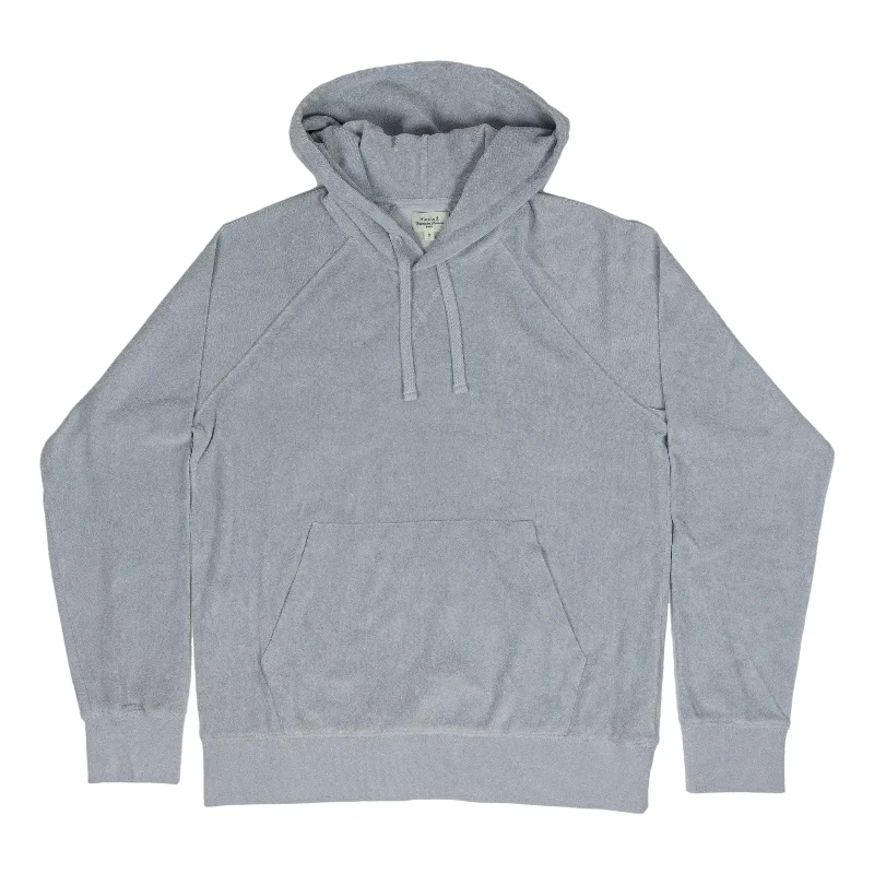 Men's tech-inspired hoodie-Terry Cotton Bouclette Hooded Sweatshirt