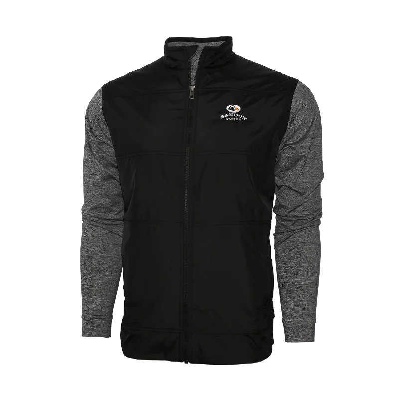 Men's weatherproof windbreaker-Stealth Hybrid Quilted Full Zip Windbreaker Jacket - Bandon Dunes