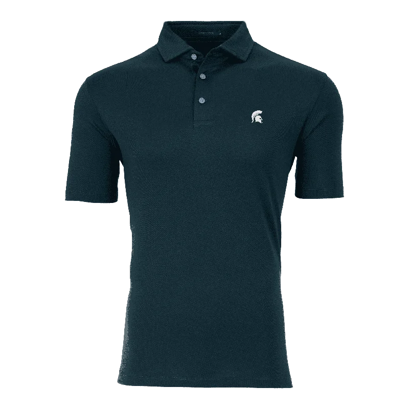 Men's gym-ready polo shirt-Michigan State Spartan Omaha Polo