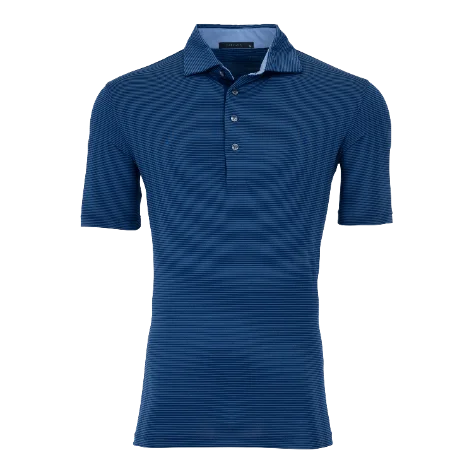 Men's cooling athletic polo shirt-Saranac Polo (Fjord/Maltese Blue)