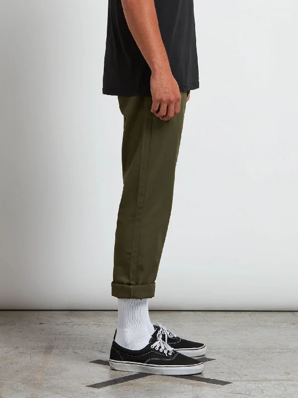 Men's eco-conscious workwear pants-Vmonty Pants - Military