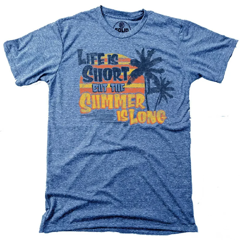 Men's anime t-shirt-Life is Short But the Summer is Long T-shirt