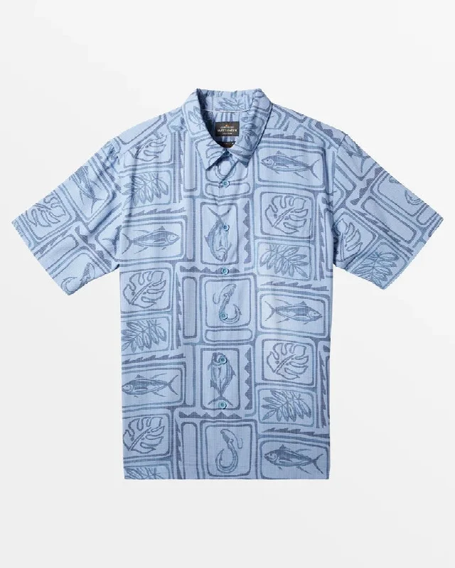 Men's performance travel wear shirt-Quiksilver Short Sleeve Men's Woven Shirts