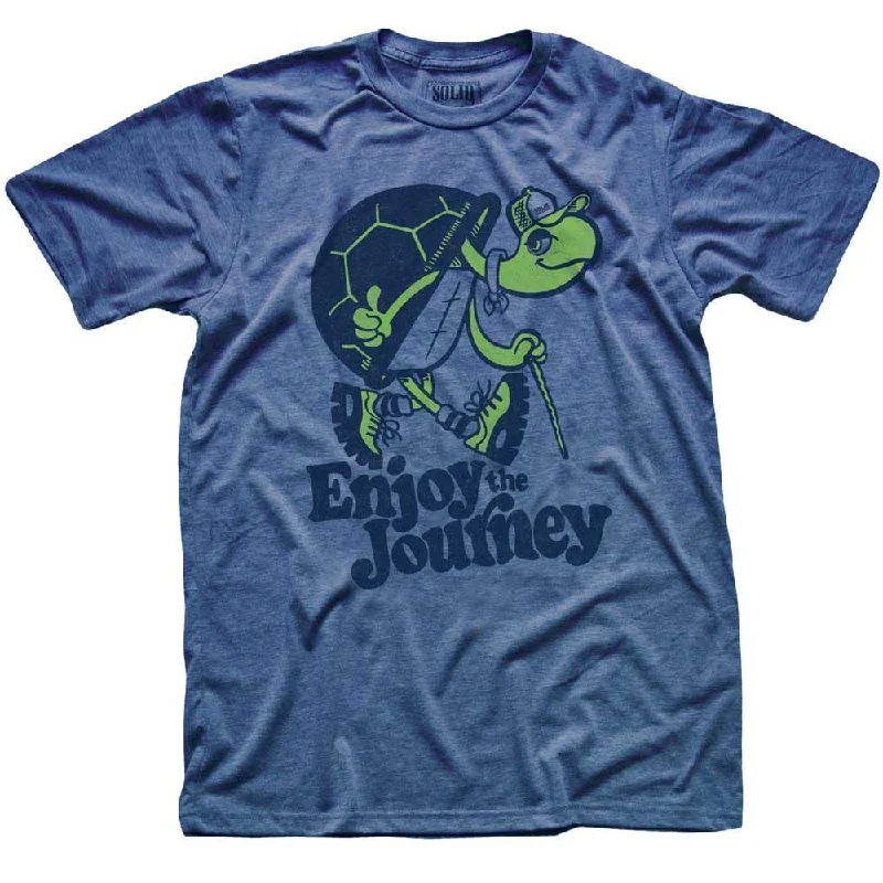 Men's streetwear t-shirt-Turtle Enjoy the Journey T-shirt