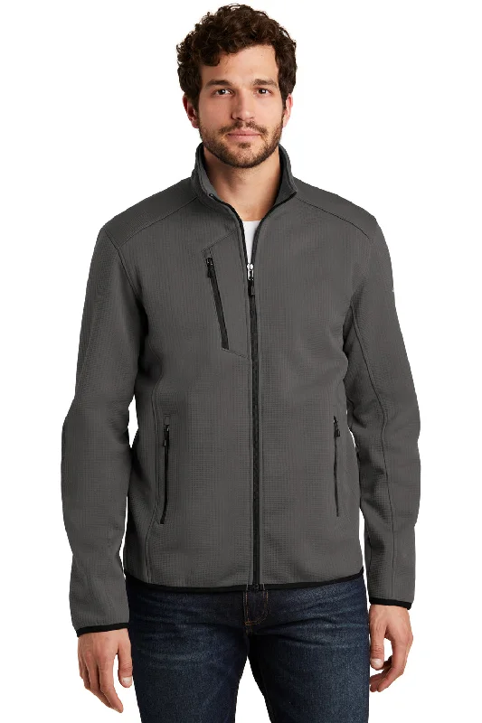 Men's weatherproof windbreaker-Eddie Bauer Mens Dash Pill Resistant Full Zip Jacket - Steel Grey