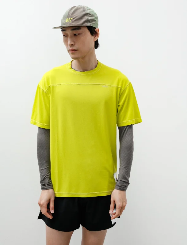 Men's baseball t-shirt-Astralite T-Shirt Pigment Acid Yellow