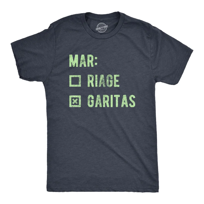 Men's crew neck t-shirt-Marriage Margaritas Men's T Shirt