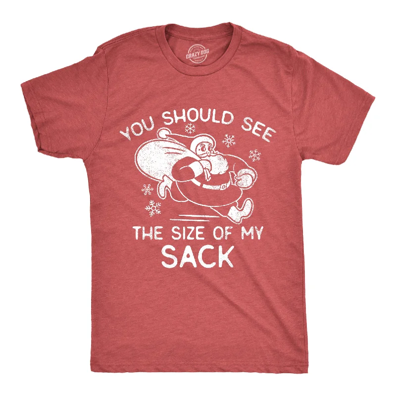 Men's hemp t-shirt-You Should See The Size Of My Sack Men's T Shirt