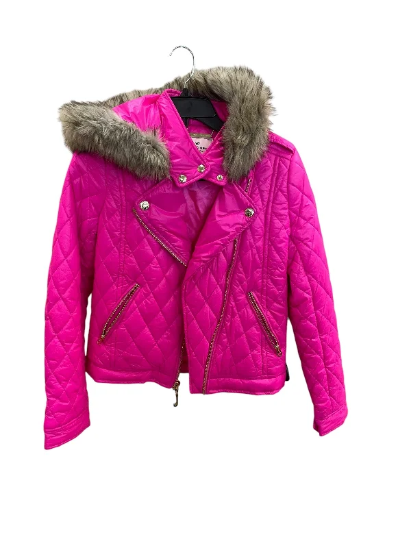 Men's pre-washed utility jacket-Jacket Puffer & Quilted By Juicy Couture In Pink, Size: S