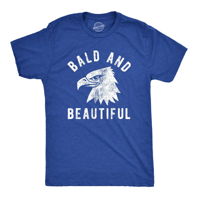 Men's baseball t-shirt-Bald And Beautiful Men's T Shirt