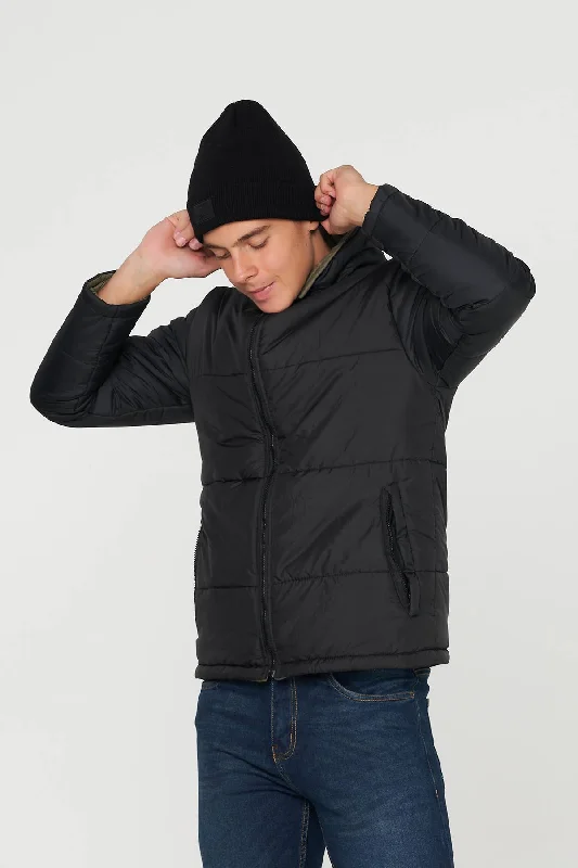 Men's organic puffer coat-MEME