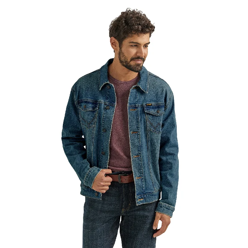 Men's high-stretch utility jacket-Wrangler Men's Retro Unlined Jacket