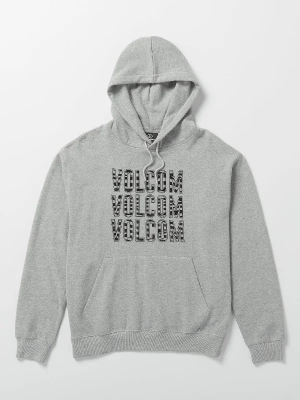 Men's lightweight hoodie-Vibes Time Fleece Hoodie - Heather Grey