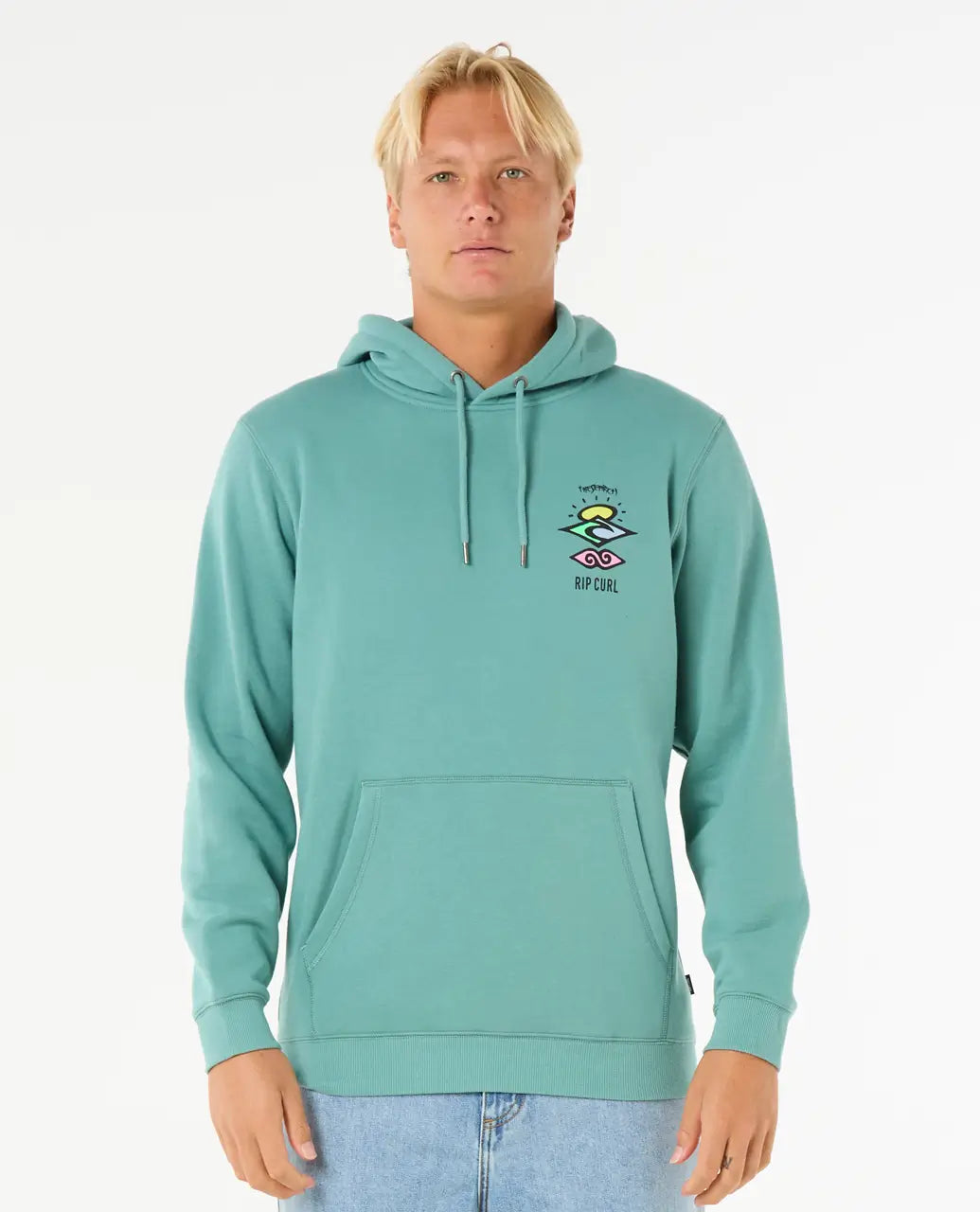 Men's adventure-ready hoodie-Search Icon Hoodie in Blue Lagoon