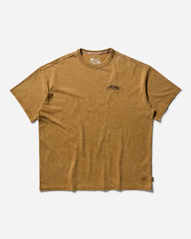 Men's essential t-shirt-Men's IRAK NYC Gold Standard T-Shirt Amber Brown