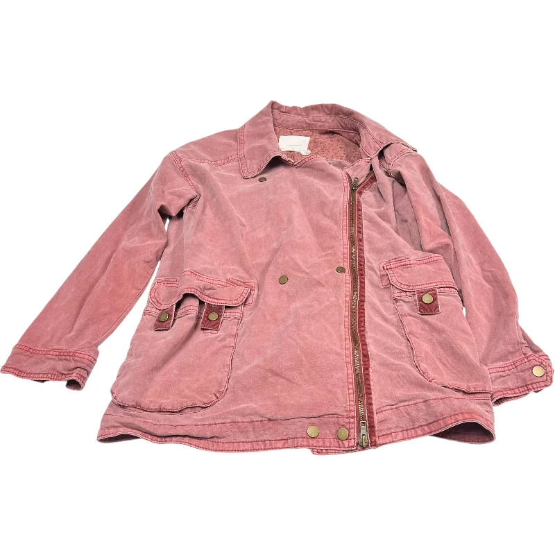 Men's quick-dry field jacket-Jacket Utility By Anthropologie In Pink, Size: S