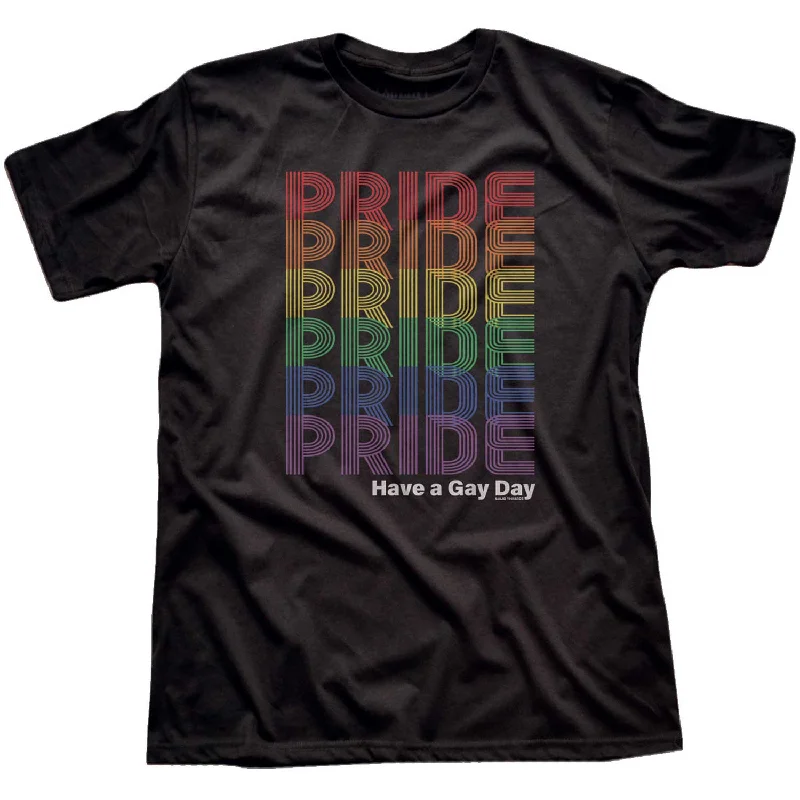 Men's sci-fi t-shirt-Pride Rainbow Fade T-shirt