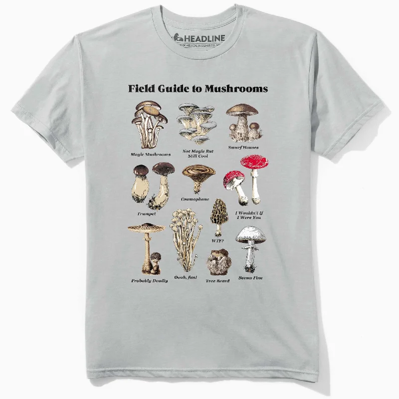 Men's casual wear t-shirt-Field Guide to Mushrooms T-Shirt