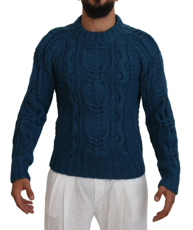 Men's performance pullover-Dolce & Gabbana Elegant Crewneck Men's Sweater