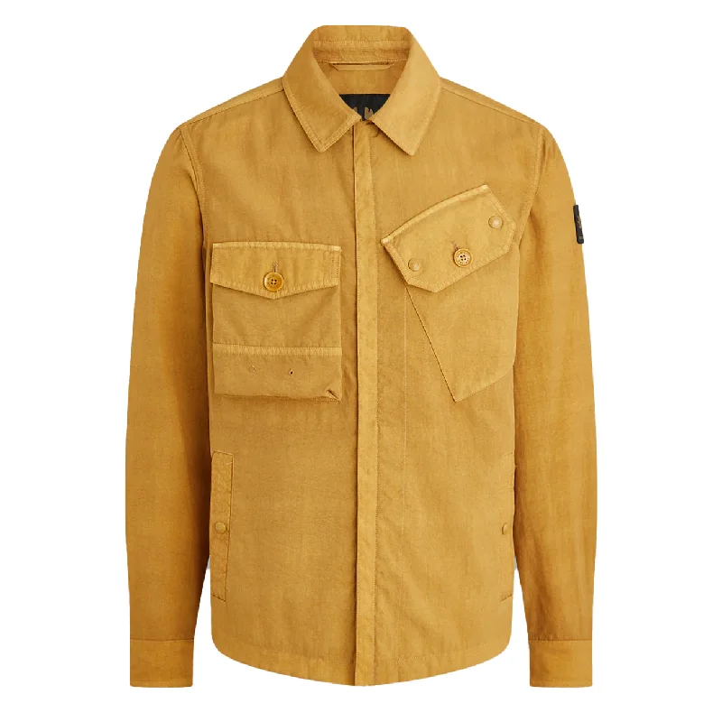 Men's gym-ready bomber jacket-Belstaff Rig Jacket Glaze Yellow