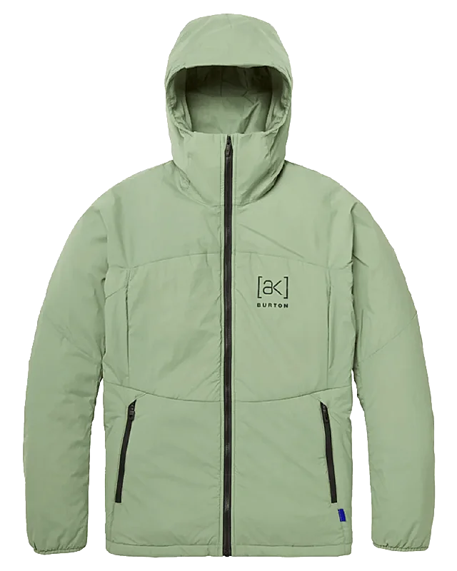 Men's breathable softshell coat-Burton Women's [ak]® Helium Hooded Stretch Insulated Jacket - Hedge Green